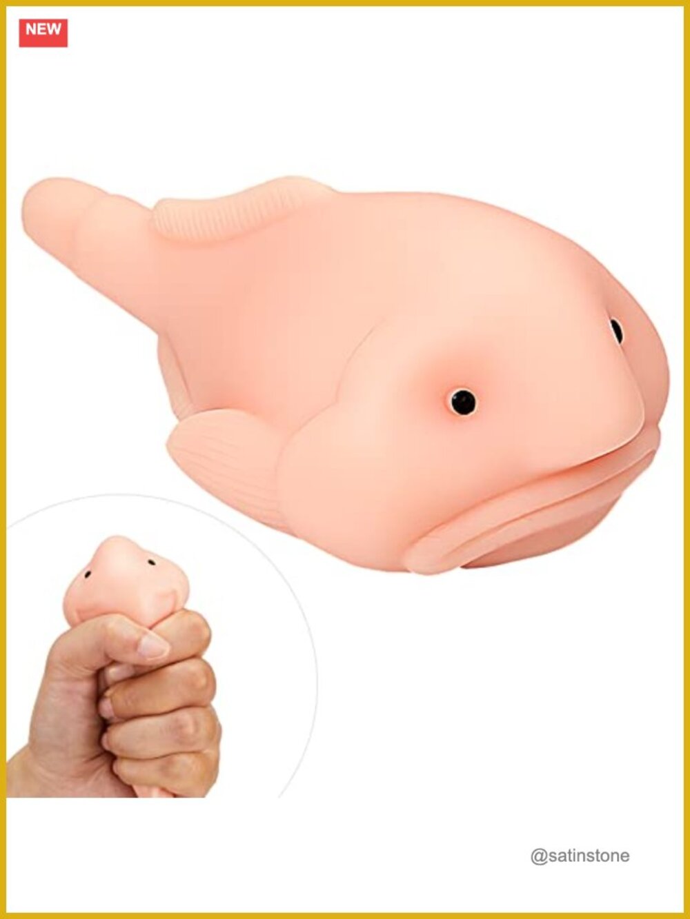 Blobfish Stress Relief Squeeze Toy TPR Novelty Gag Gift